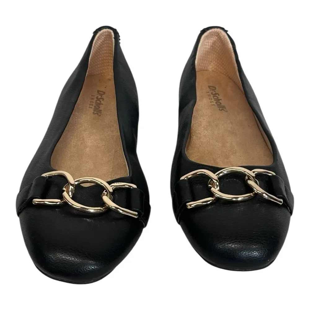 NWOB Dr. Scholl's | Womens Black Gold Accent Wexley Adorn‎ Ballet Flat 6